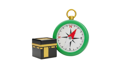 Kaaba and Compass
