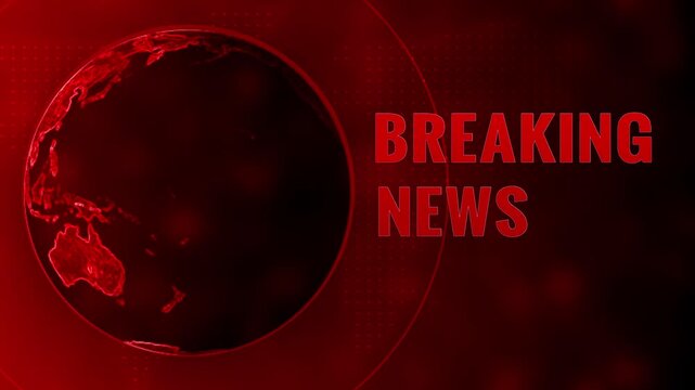 Global breaking news alert earth globe with urgent red text announcement urgent event broadcast announcement urgent information dissemination urgent global crisis update urgent international report