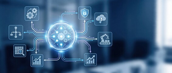 Digital Transformation and Automation Technology - Business Concept