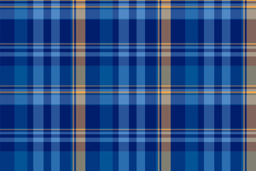 Kind seamless background check, fashioned tartan fabric textile. Artwork texture vector pattern plaid in blue and pastel colors.