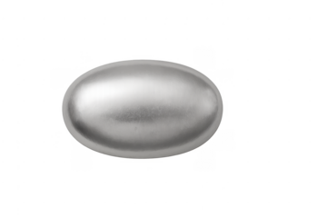 Silver metallic capsule symbolizing health and luxury