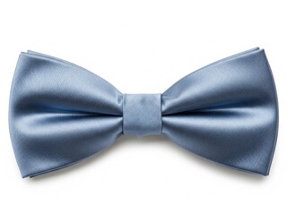 Blue bow tie isolated on white background