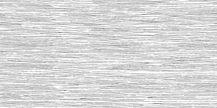 Black wavy horizontal lines on white background abstract pattern