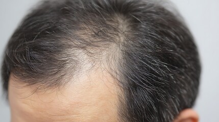Visible Scalp Through Thinning Hair / 薄毛により透けて見える頭皮