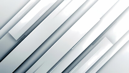 Obraz premium 白い立体的な形状の幾何学的な構成の抽象的な背景