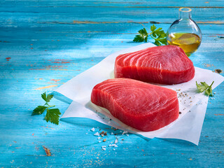 Thunfischfilet, Thunfisch, fisch, meerefrüchte, seafood