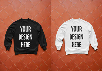 Mockup Of Customized Sweatshirt On Floor