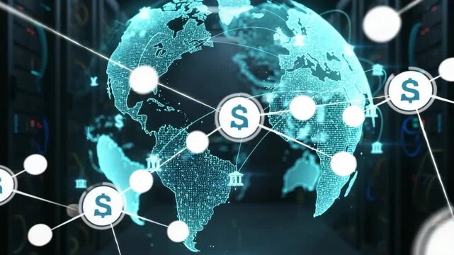 Global Digital Payment Network With Connected Transactions And Data Nodes