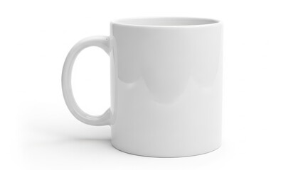 Obraz premium White ceramic mug isolated on white background