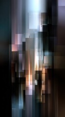 Abstract vertical background showing overlapping geometric shapes and light effects