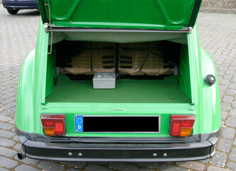 auto 2CV Kofferraum