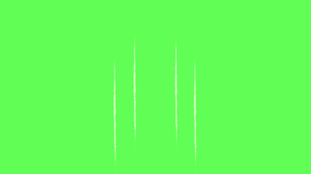 Animated tiger paw. cartoon paw animation. 