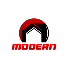 Modern Home Real Estate Logo, which is very simple and elegant