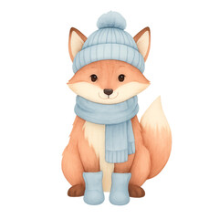 Frosty Winter Watercolor Clipart Bundle