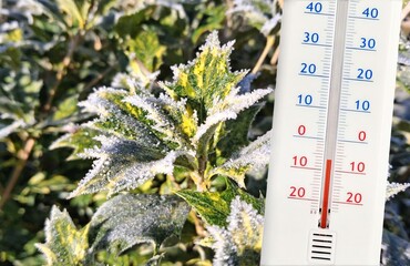 Thermom&egrave;tre Temp&eacute;rature n&eacute;gative, gel&eacute;e hivernale