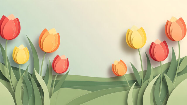 floral illustration featuring elegant stylized flowers with layered petals