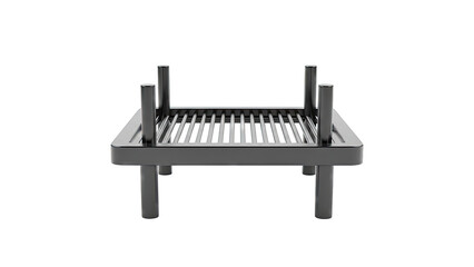 Modern Black Grill Grate on Legs