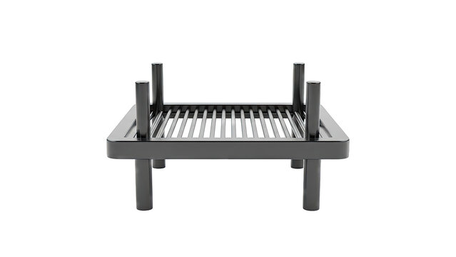 Modern Black Grill Grate on Legs