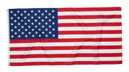 American flag PNG isolated on transparent background, United States patriotic symbol for...