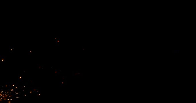 Dynamic metal sparkles on a captivating black background create an ideal canvas for eyecatching motion graphics and stunning visual effects, suitable for diverse abstract design projects