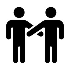 People black icon. Person, group of people, human, team concept. Silhouettes of people. Figures sign, symbol. Isolated on a white or PNG background. Vector illustration. Flat design.