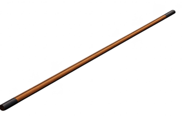 Wooden Walking Stick Isolated On transparent background, Rustic Style