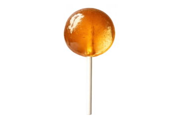 Lollipop candy close-up on a transparent background presentation.