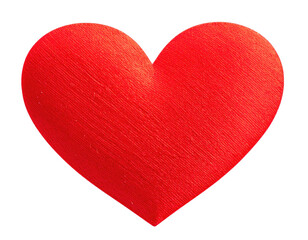 Fototapeta premium Close-up of a vibrant red, heart-shaped object against a stark black background