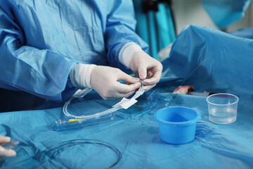 Elimination of blood clots. Vascular endovascular surgery. Surgical interventions on blood vessels....