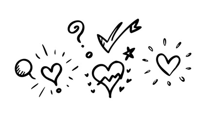 Hand-drawn emotions and symbols © MST CHIN BANU BEGUM