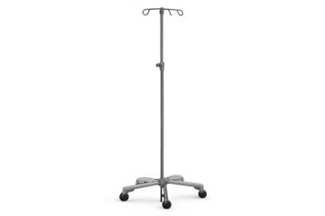 Hospital IV drip stand isolated with transparent background design asset