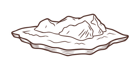 Mountain landscape sketch