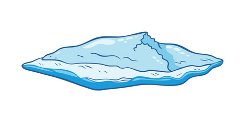 Illustration of a snow-capped mountain