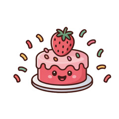 cake with strawberry