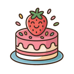 cake with strawberry