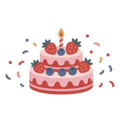 birthday cake with candles