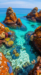 coral reef in the ocean