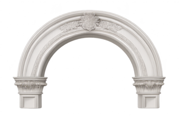 Ornate Archway with Transparent Background for Creative Projects Use.