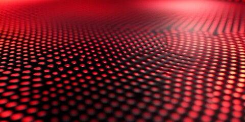 Close-up shot of glowing red dots against dark background.