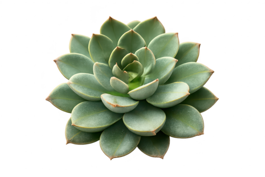 Echeveria succulent plant on transparent background studio shot plant - Powered by Adobe