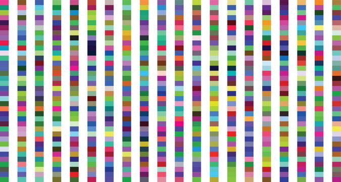 Colorful genetic sequence chromatogram display