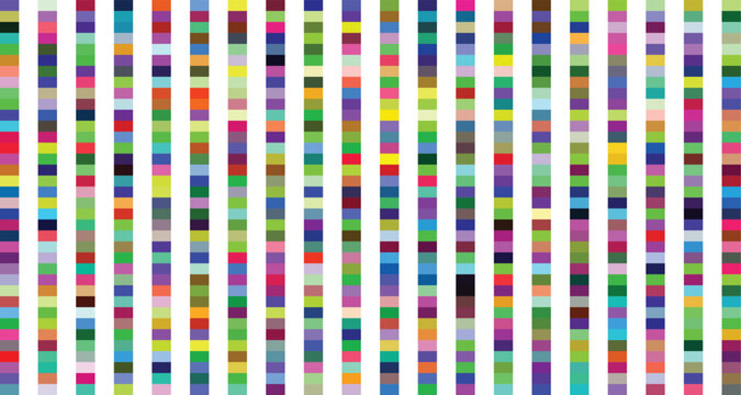 Vibrant vertical stripe pattern with multicolored blocks