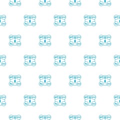 Fototapeta premium Get you flu shot seamless pattern isolated on white background