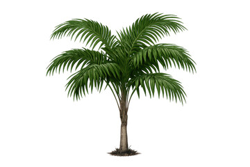 Isolated Palm Tree on a transparent background, High-Resolution Image