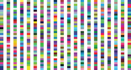 Vibrant genetic sequence illustration