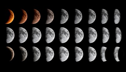 The Phases of the Moon - A Celestial Journey Through Lunar Cycles.
