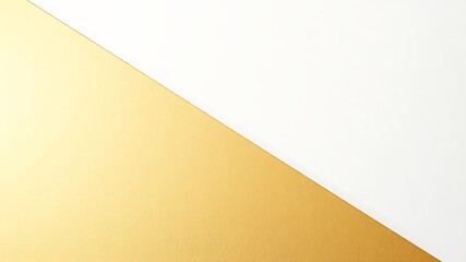 Golden white diagonal split abstract background