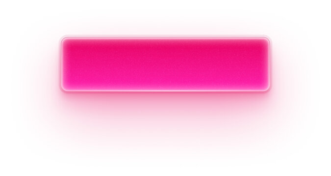 Standard pink 3d glossy rectangular button for women's day web