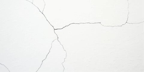 Fototapeta premium Weathered white wall texture featuring cracked plaster and torn vintage paper over a rough concrete surface with a dirty grunge pattern