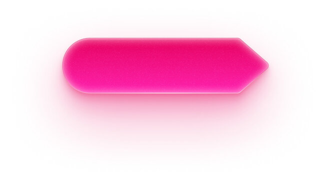 Pink 3d glossy arrow point bar for next step in love game